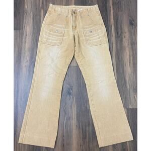 RARE VTG 2002 Women Levi's 515 Boot Cut Low Rise canvas khaki jeans pants 4